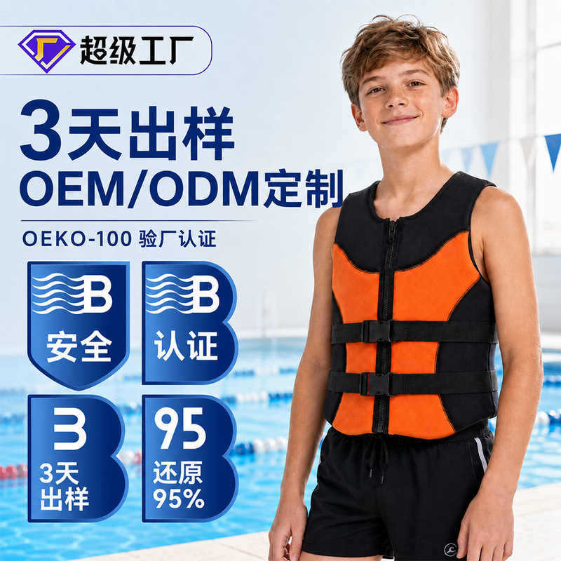Customized Cartoon Print Life Jacket for Toddlers, Baby Swimming Float Vest, Children's Water Buoyancy Vest