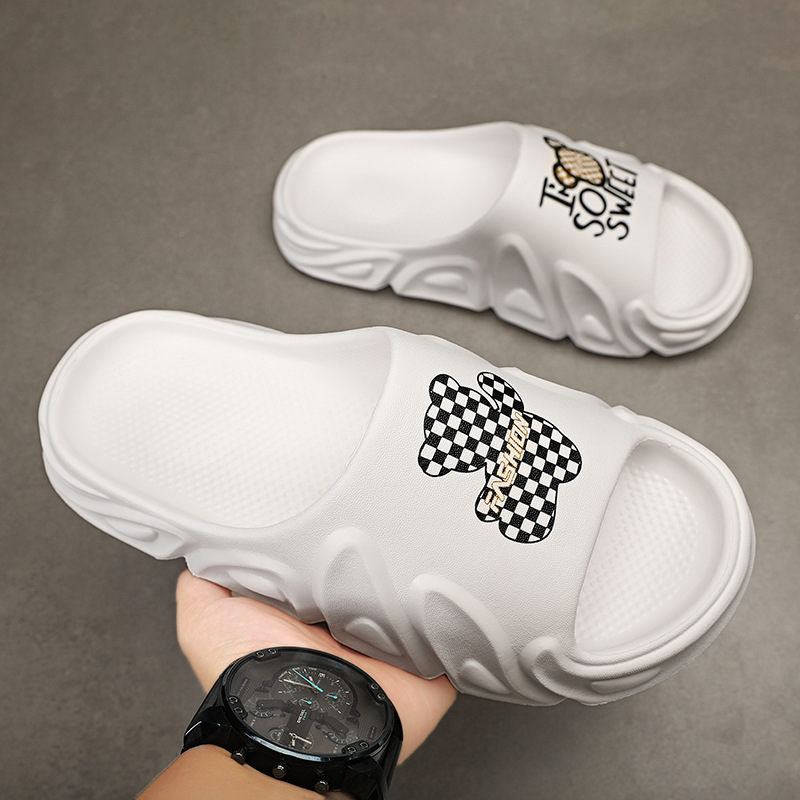Zapatillas para hombres con talón de pendiente gruesa, zapatillas transfronterizas de gran tamaño de playa de ocio de comercio exterior zapatillas frías image 1