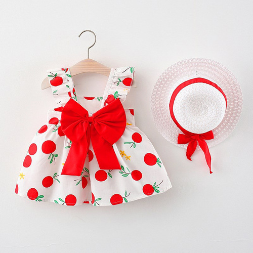 Summer new princess suspender dress baby cotton skirt consignment sale of children's clothing one piece dropshipping 1057