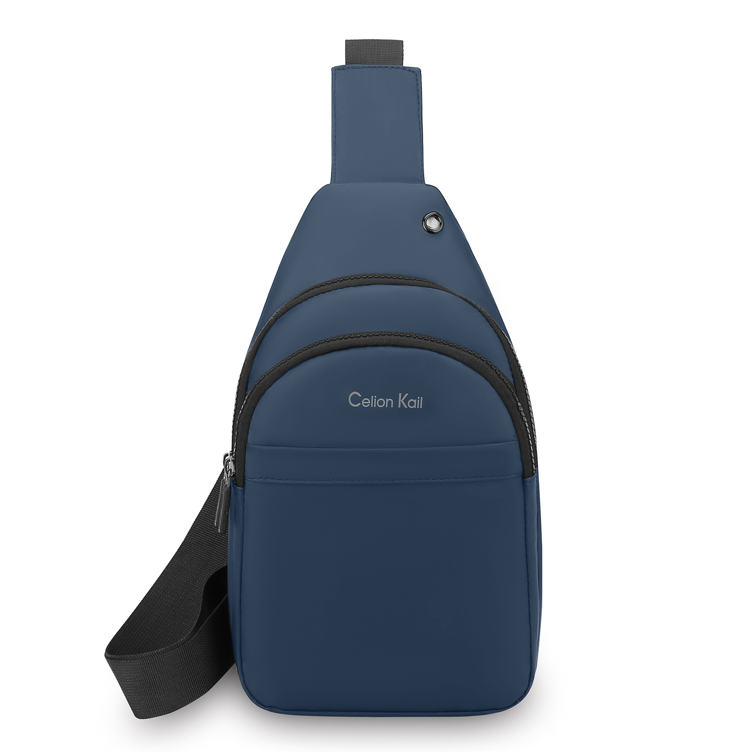 2025 primavera nuevo estilo pu hombre impermeable mini bolso de pecho moda casual simple bolso de teléfono móvil bolso de mensajero de hombro