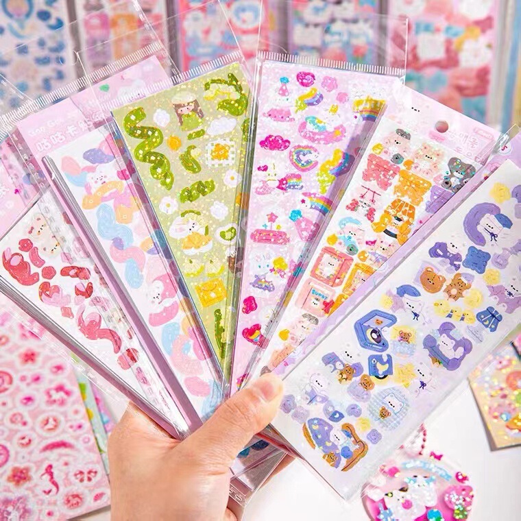 100枚の重複しないカードシールのレーザーシール学生diyかわいい少女の手帳に新しい卸売りを配合する|undefined