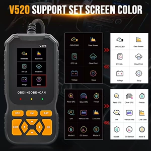 V520 Çoxdilli Plug-And-Play Avtomobil Mühərriki Nasazlıq Diaqnozu Skanneri