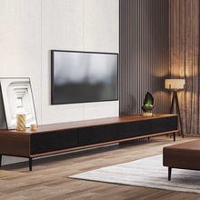 实木电视机柜新中式小户型卧室窄款超薄家用现代简约全实木电视柜