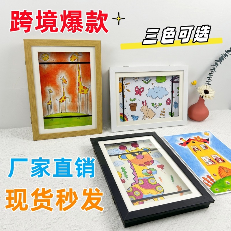 Cross-Border Popular Magnetic Flip Photo Frame Kidsartframe Oil Painting Storage A4 Kidsren's Art Photo Frame Decoration Cross-Border Popular Magnetic Flip Photo Frame Kidsartframe Oil Painting Storage A4 Kidsren's Art Photo Frame Decoration