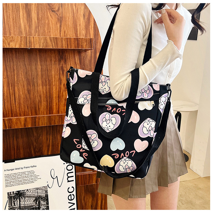 Large-capacity single-shoulder crossbody handbag, A4 for primary and secondary school students' after-school tutoring, cute cartoon interest class, super adorable crossbody bag undefined