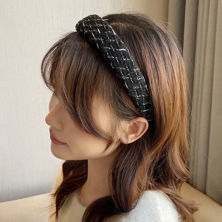 Blanco alto cráneo superior diadema mujeres de alto grado otoño e invierno presión diadema todo-partido hacia fuera accesorios para el cabello no lastiman el cabello lavado horquilla