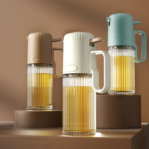 New Yi Ge glass oil bottle spray bottle kitchen air fryer push-type spray mist oil bottle