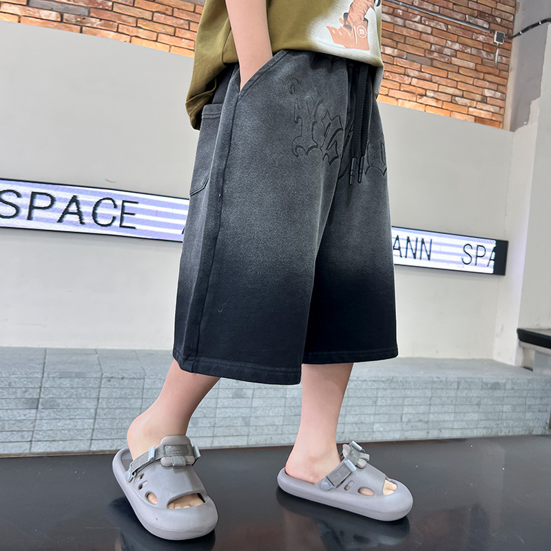 Jongen Gradient Freizeithose Fir De Summer Stylisch Kuerz Hosen_voghion.com