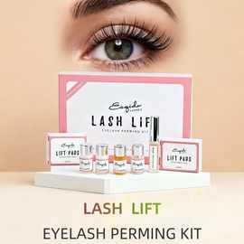 跨境角蛋白浓眼芭比娃娃翘睫毛术套装染烫剂工具韩国新款垫片造型
