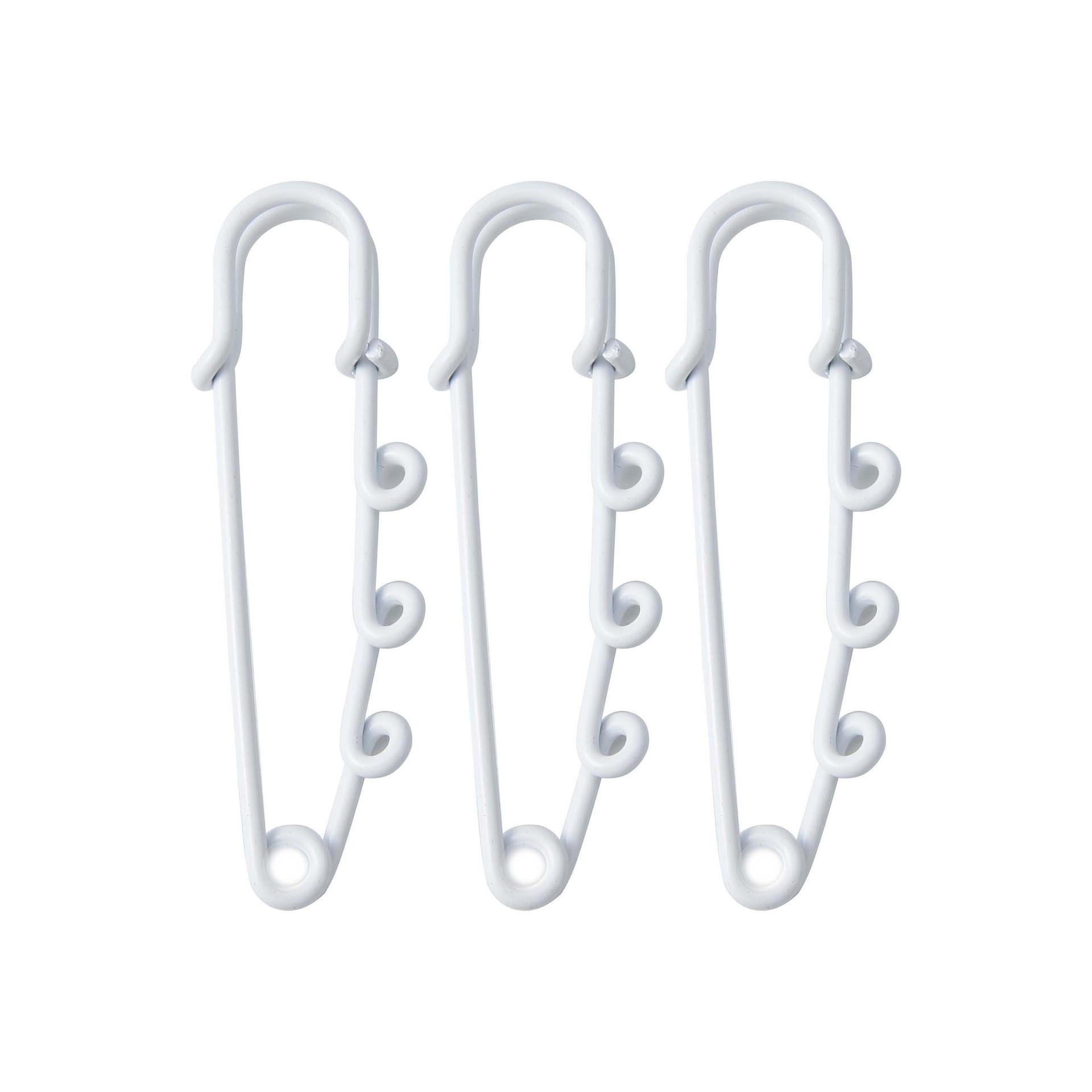 Broche décorative personnalisée à trois trous, serre-taille, avec boucle de sécurité anti-dévoilement._voghion.com