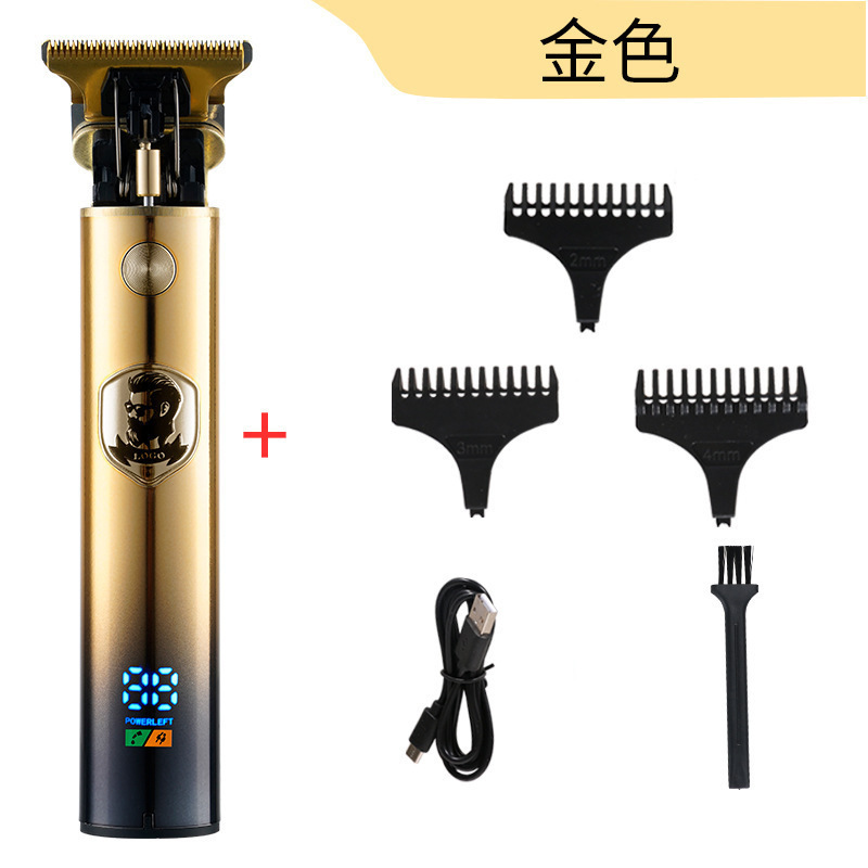 Dragón transfronterizo y Phoenix Buda cabeza eléctrica Clipper cabeza de afeitar eléctrica Clipper retro aceite cabeza recargable tallado eléctrico Clipper