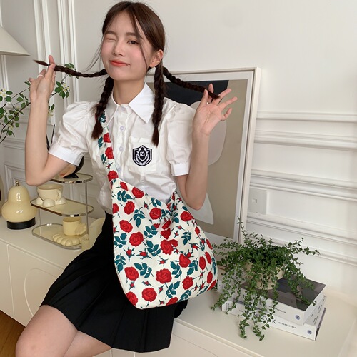 13165 Fashionable Small Leopard Print Crossbody Bag Large Capacity Shoulder Shopping Bag Fashion Canvas Bag Women’s Trendy Wholesale