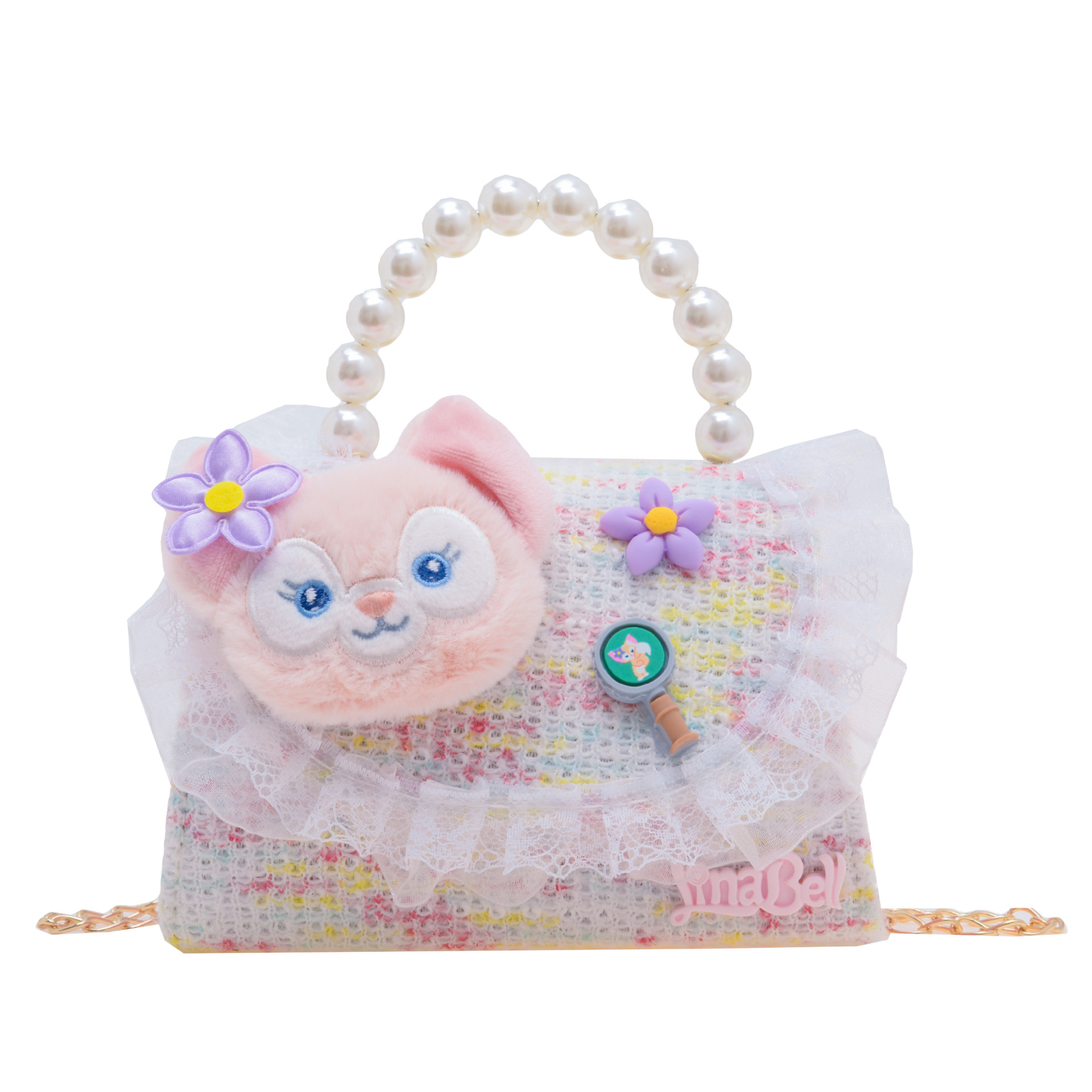 Bolso de hombro para niños 2023 nueva moda princesa portátil estilo occidental lindo algodón y lino bolsa pequeña mini bolsa de mensajero para padres e hijos