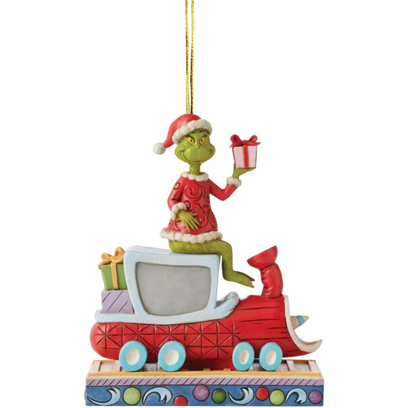 Nuevos productos interesantes de la serie verde de adornos de automóviles adornos del árbol de Navidad regalos de fiesta decoración del hogar