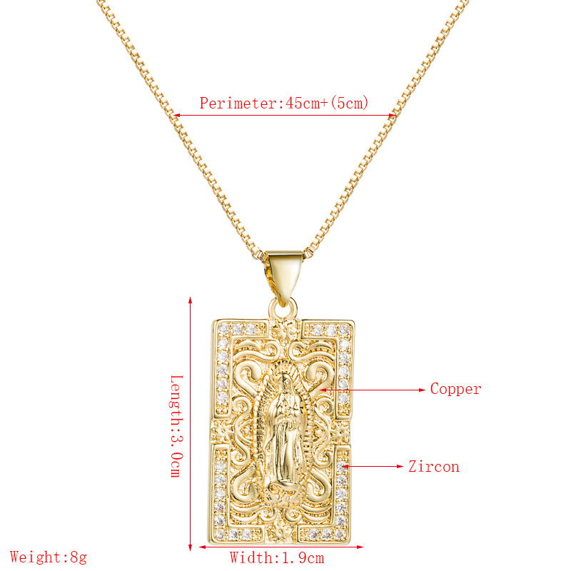 Portrait Fashion Copper Necklace Wholesale display picture 1