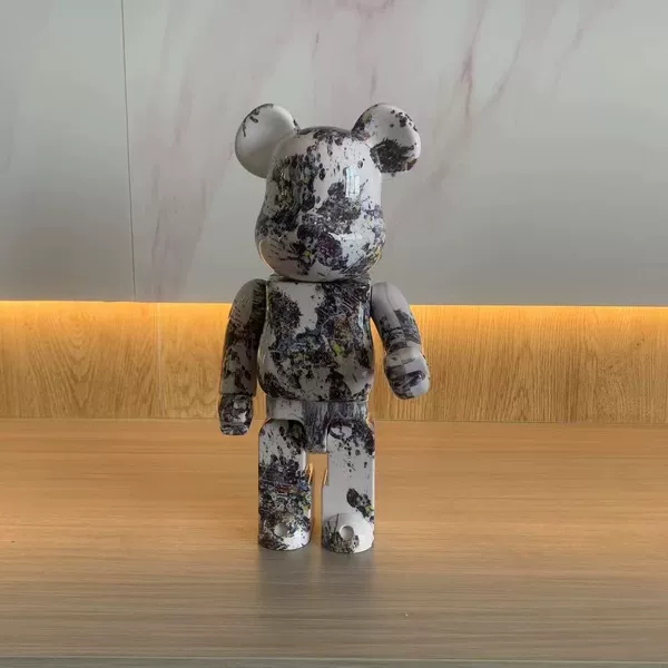 Building Block Bear Chinese Painting Style - Movable Head, Waist, Hands and Feet [High-end Environmentally Friendly Plastic]