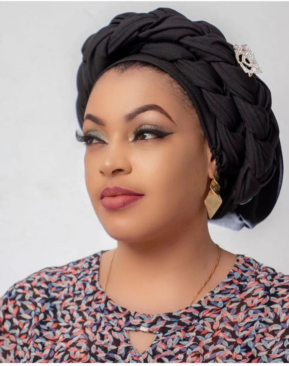 Muslim hat Autumn African hand-braided hat with accessory turban wrap_voghion.com