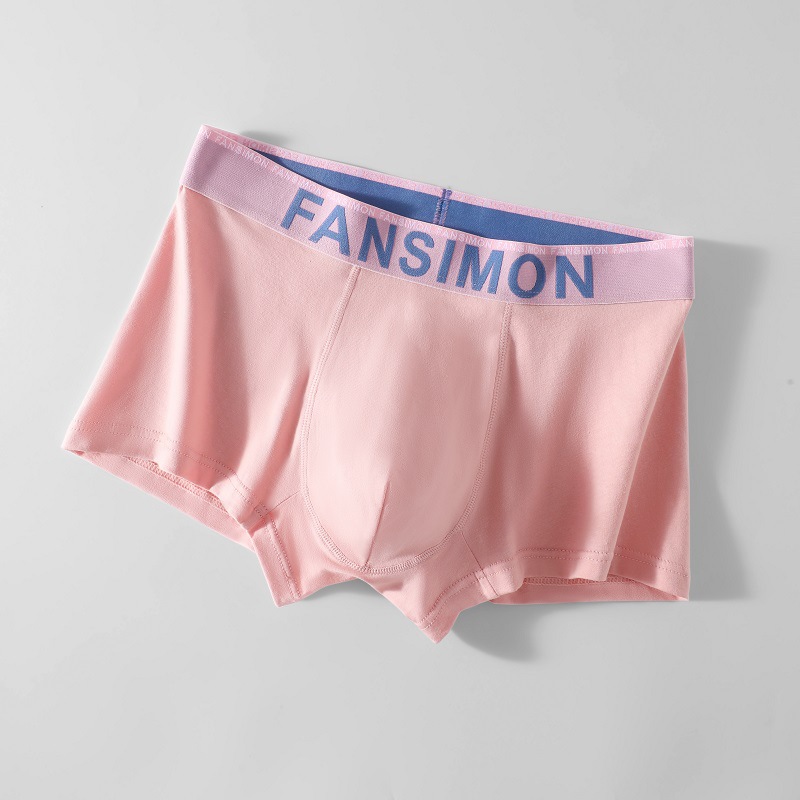 Ropa interior de los hombres de algodón verano delgada media cintura transpirable hombres triángulos cortos deportes ropa interior juvenil