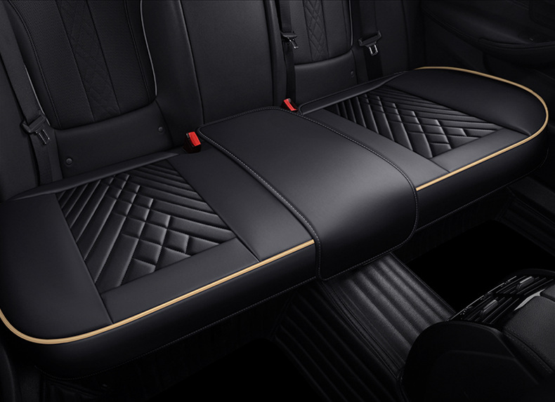 2025 New Amazon Full Leather Three-Piece Car Cushion Leather Cushion Backless Car Cushion Wholesale