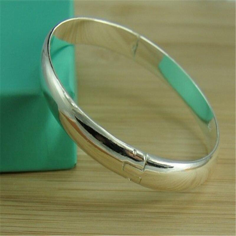 Foreign trade jewelry electroplated 925 silver bracelet simple fashion classic women's bracelet Foreign trade jewelry electroplated 925 silver bracelet simple fashion classic women's bracelet