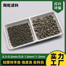 陶粒滤料厂家3-5mm多规格生物陶粒滤料生物挂膜滤池专用现货供应