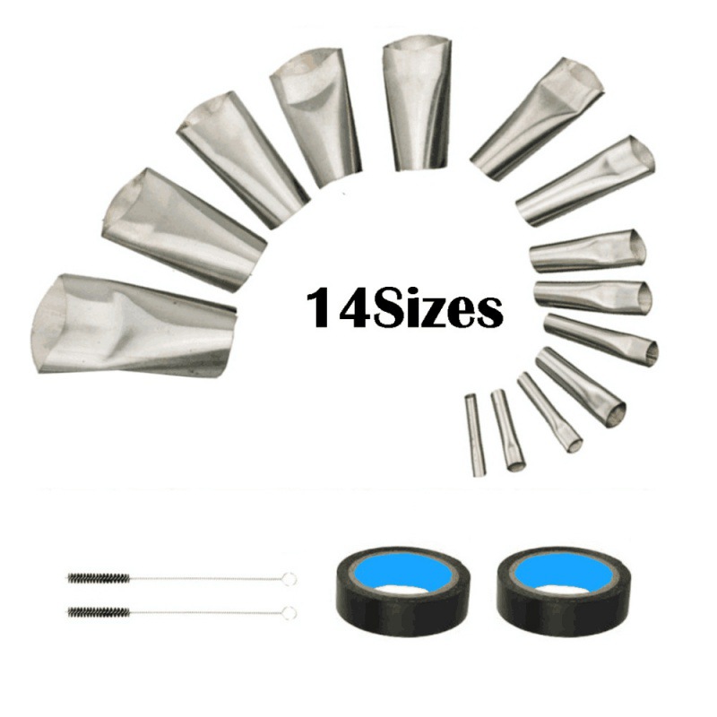 18件套装填缝不锈钢喷嘴喷涂密封胶涂层涂漆厨房浴室窗户水接头