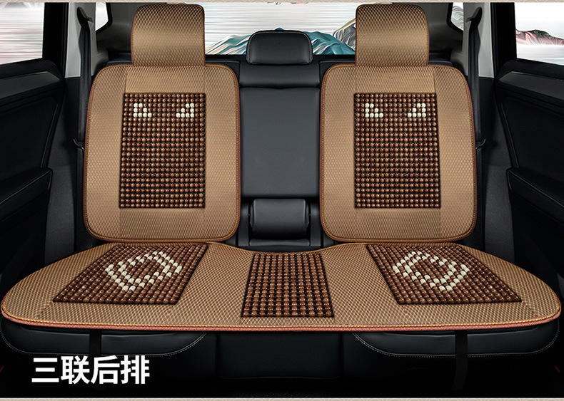 Car Seat Cushion Summer Seat Pad Car Mat Cooling Pad 2025 New Model Wooden Beads Breathable Summer Seat Mat Truck Cooling