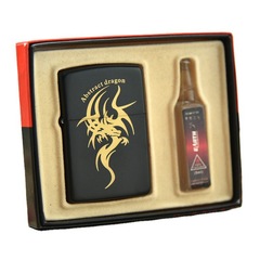 D12-1638 kerosene lighter comes with 5ml small oil gift box set advertising manufacturer wholesale direct sales