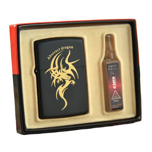 D12-1638 kerosene lighter comes with 5ml small oil gift box set advertising manufacturer wholesale direct sales