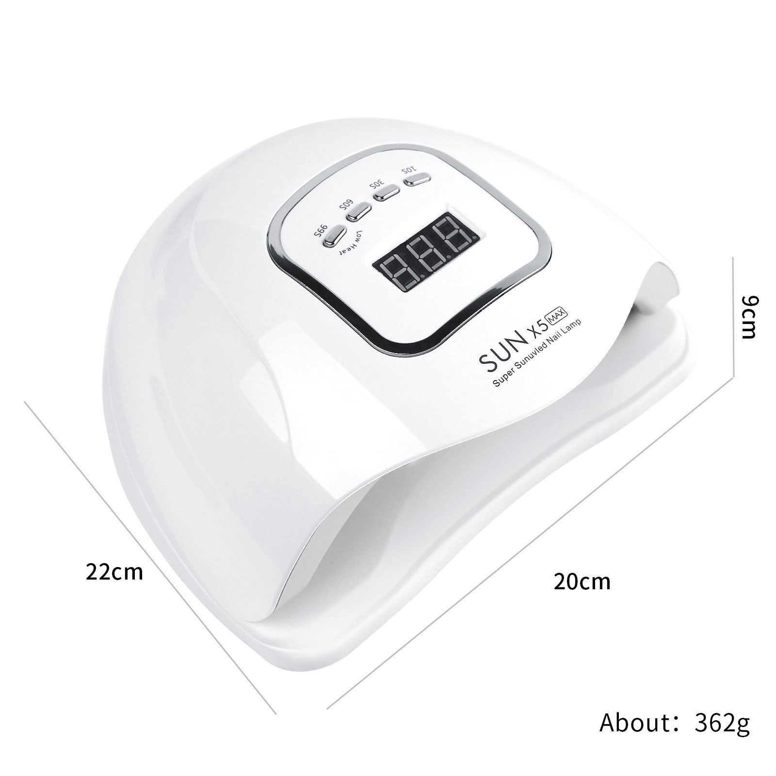 Máquina de fototerapia para uñas, lámpara de uñas, lámpara que no oscurece, alta potencia, secado rápido, secado rápido, salón de uñas