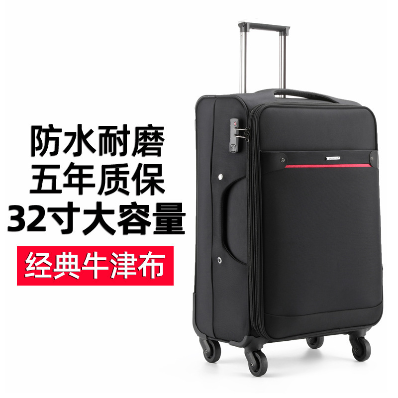 Oxford Trolley Case for Men and Women with Universal Wheels 20 Inches 24 Travel Suitcase Password Suitcase Canvas Case Large Capacity 32