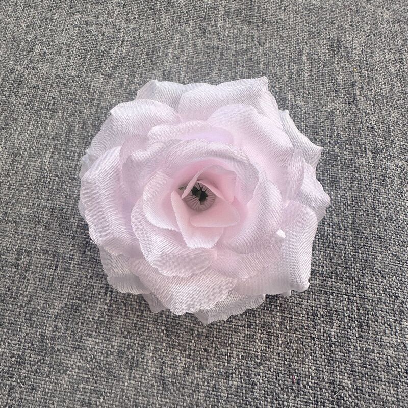 仿真花8cm玫瑰花头簪花插花摄影道具工艺品花环装饰假花厂家现货|undefined