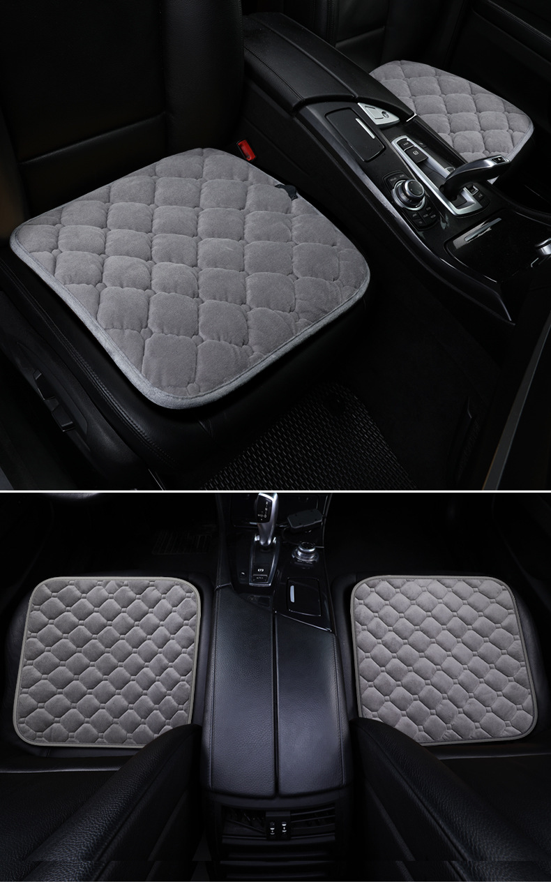 Car heating cushion winter plush non-slip cushion 5V voltage USB interface single small square cushion cross-border wholesale