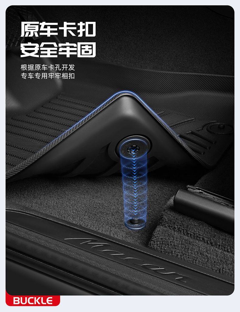 Cross-border wholesale tpe car floor mats fully enclosed waterproof dedicated to BMW Audi Volkswagen interior modification