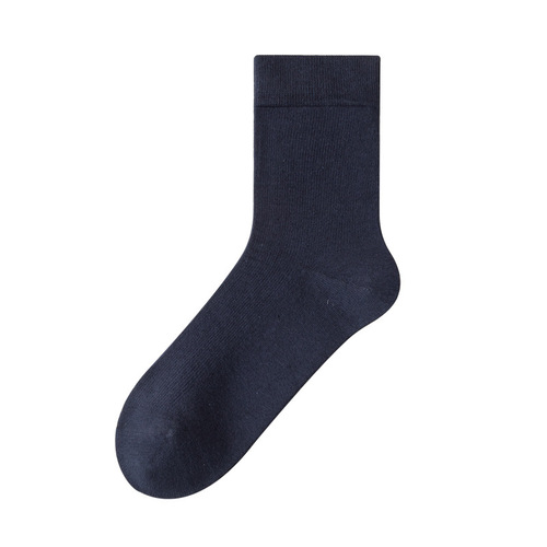 Xinjiang cotton socks men's mid-length spring and autumn pure cotton men's socks deodorant black stockings long cotton wholesale