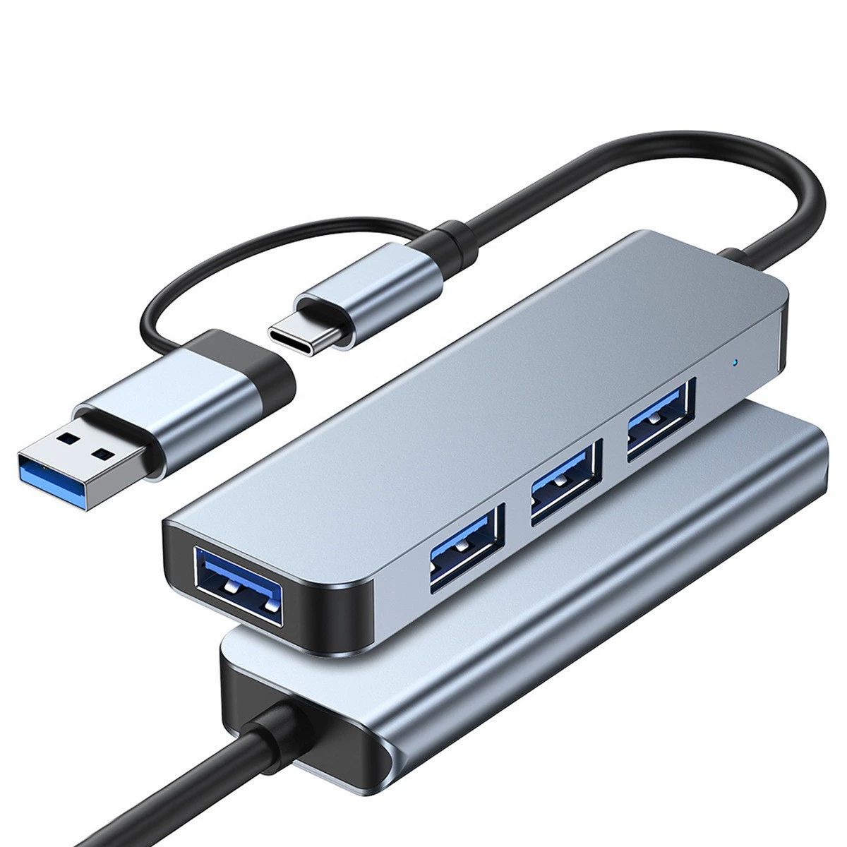 Usb/type-c multifunctional hub 8-in-1 mobile phone expansion dock dual interface usb3.0hub expansion