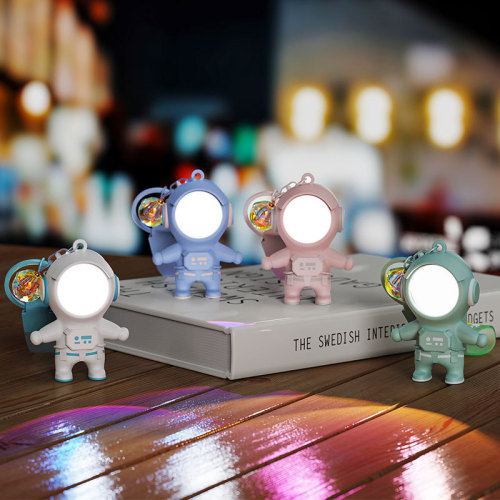 Genuine Astronaut Sunset Keychain Pendant Female Cartoon Car Keychain Pendant Valentine's Day Small Gift Wholesale