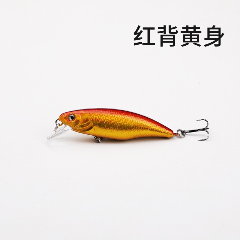 Venta al por mayor Luya cebo X52 tiro largo pequeño Mino 55mm 4G simulación cebo níquel negro