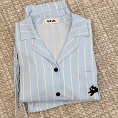 夏季睡衣新款2025年套装男女短袖短裤条纹可外穿甜美家居服两件套