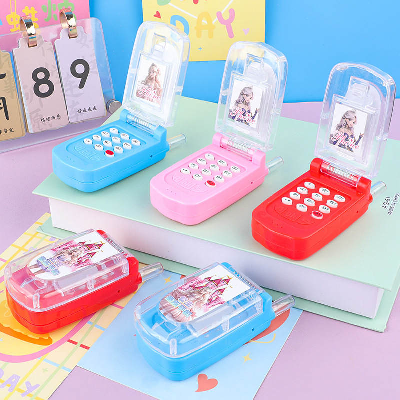 プリンセス音楽ライトフリップ電話クリエイティブ子供の電話のおもちゃシミュレーション教育早期教育露店のおもちゃ卸売|undefined