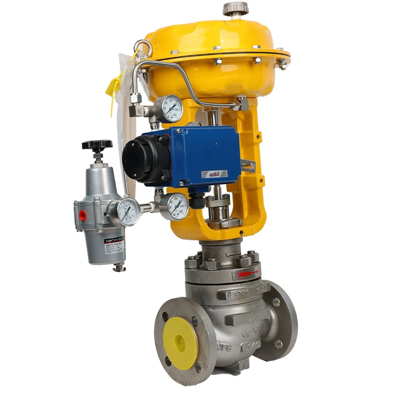 Регулирующий клапан для гофрированной трубы с фторопластовым покрытием, промышленный, регулируемый, пневматический, коррозионностойкий, для кислот, щелочей и хлора, регулируемый тип