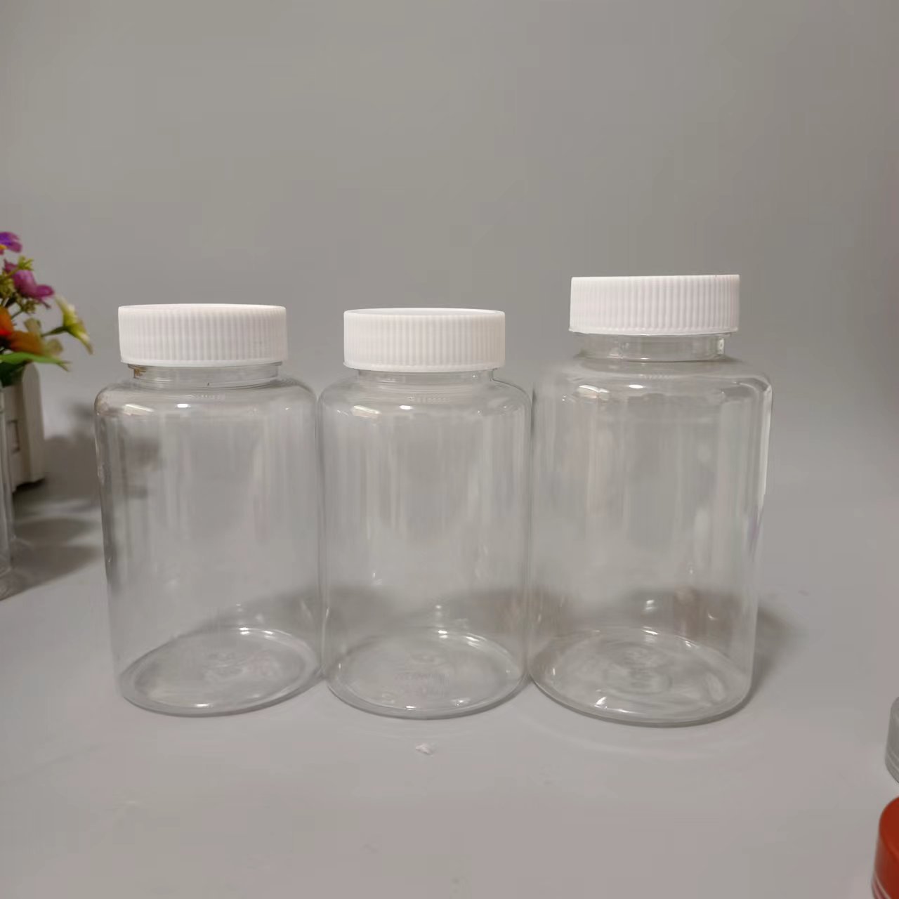 200 250 300ml塑料瓶 pet透明瓶 固体瓶 包装瓶 饵料瓶 肥料瓶
