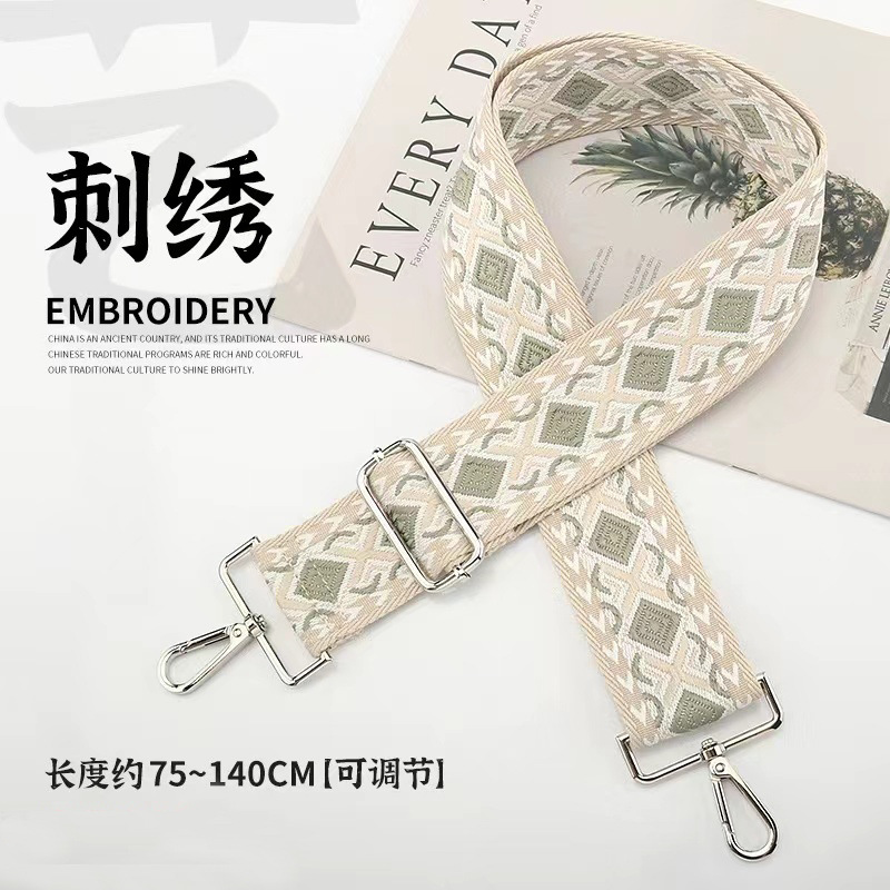 Correa de hombro ajustable jacquard 38mm ancha resistente poliéster universal bolso