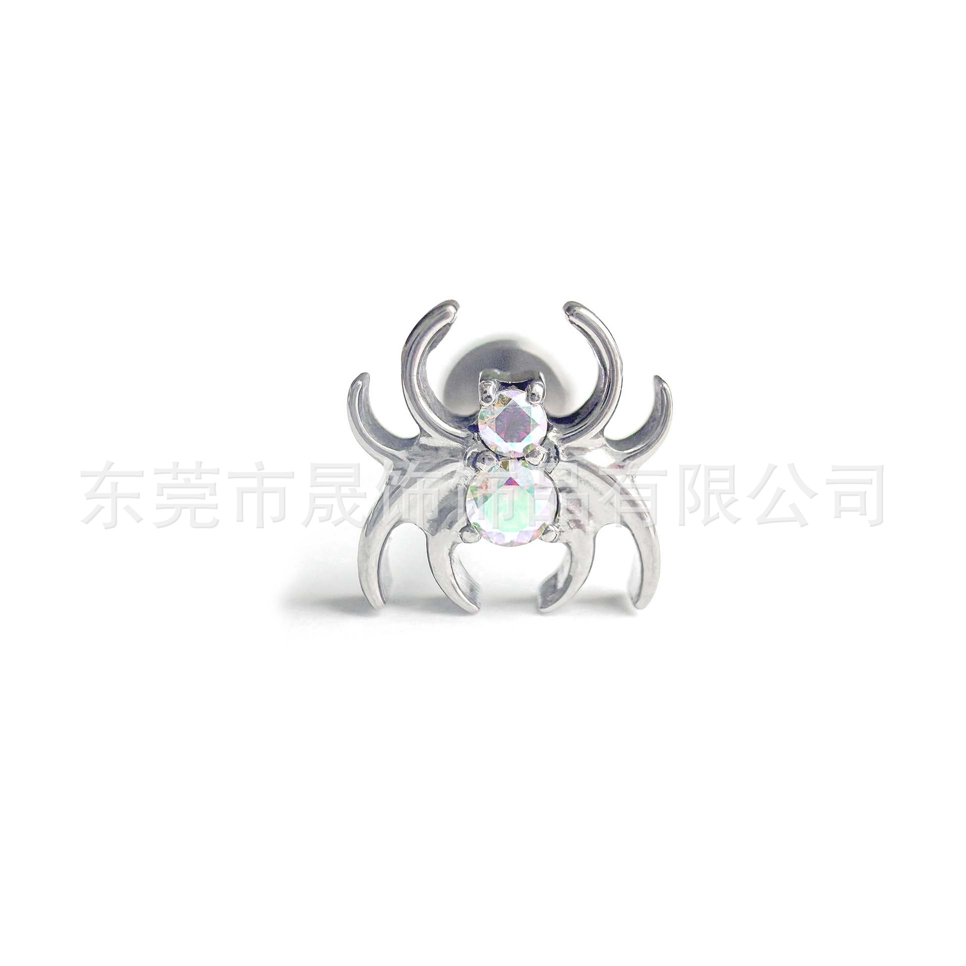 F136 Titanium 蜘蛛 Ear Stud Studded 5A Cubic Zirconia Helix Cartilage Stud G23 Implant Grade Titanium Labret Stud Jewelry Ear 蜗钉 Geometric 造型