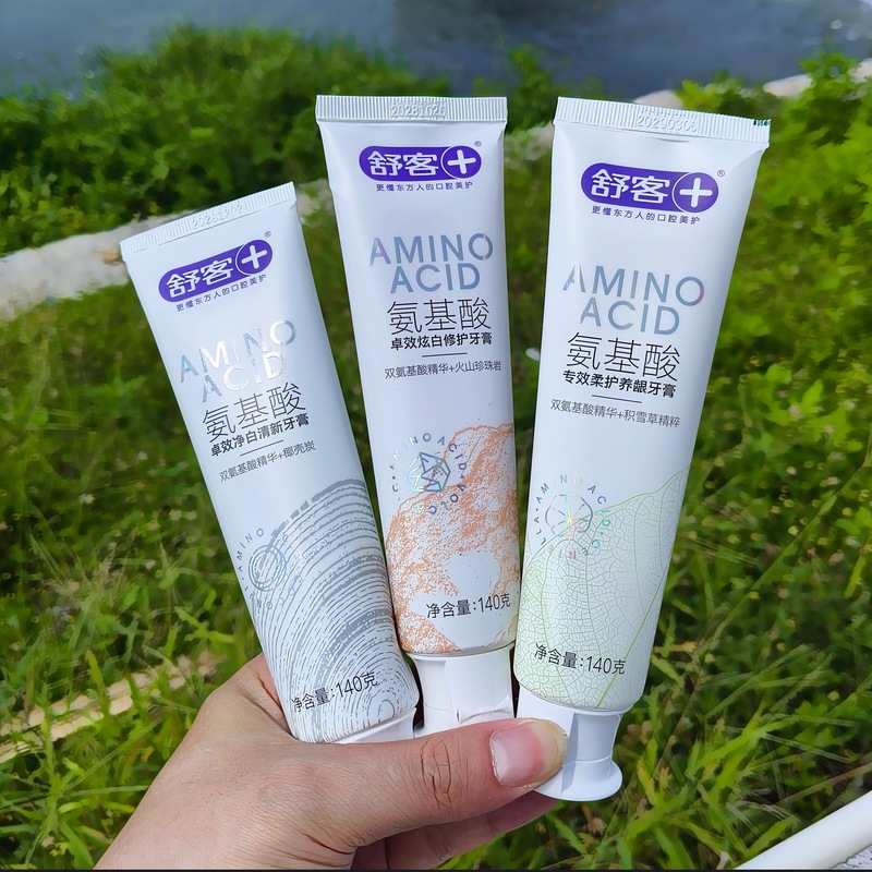 Teenagers' Amino Acid Repair Toothpaste Shuke Freshens Breath, Removes Stains, Whitens, Anti-Sensitivity, and Nourishes Gums 140g Family Pack Teenagers' Amino Acid Repair Toothpaste Shuke Freshens Breath, Removes Stains, Whitens, Anti-Sensitivity, and Nourishes Gums 140g Family Pack