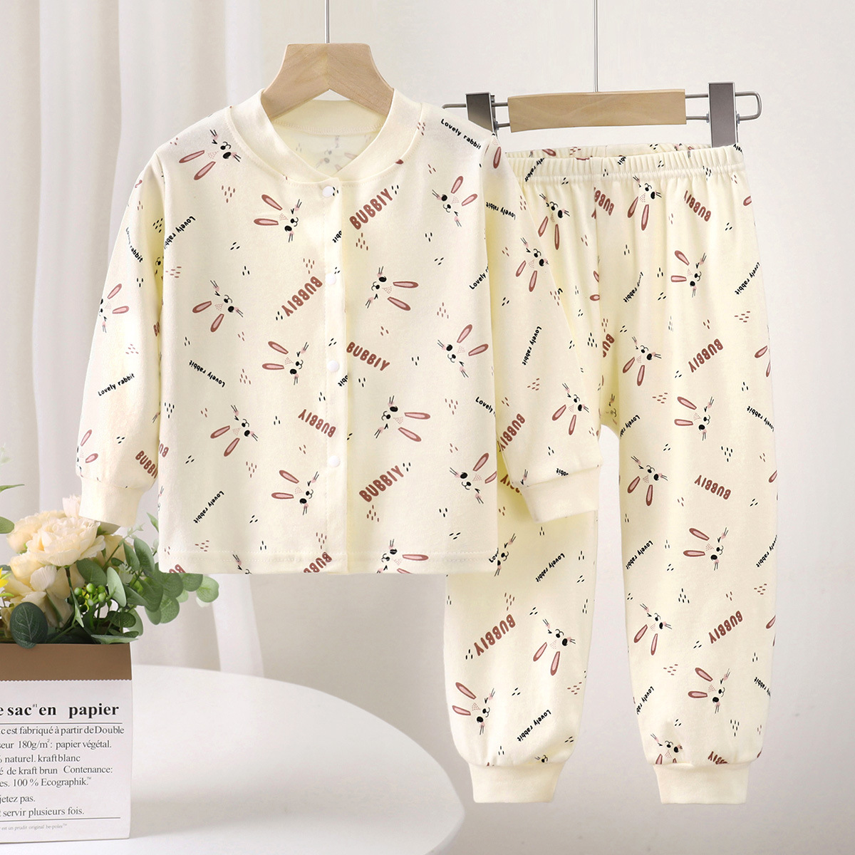 Baja interior de bebé algodón nuevo otoño cardigans para niños pijamas calientes para niñas ropa de hogar ropa infantil