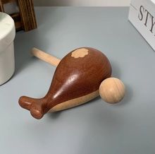 鲸木鱼敲打可爱随身解压办公室静心打击乐器实木摆件佛系玩具礼物