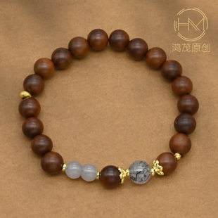 ��Ȼ�ד�ľ8mm�䲣�����Ȧ�ִ��������鴮��������ʽ��Ů�����