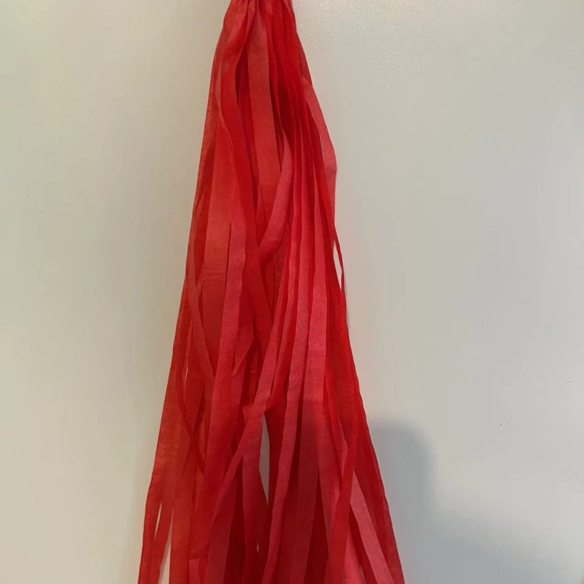 술 비 실크 커튼 25*35CM 레드