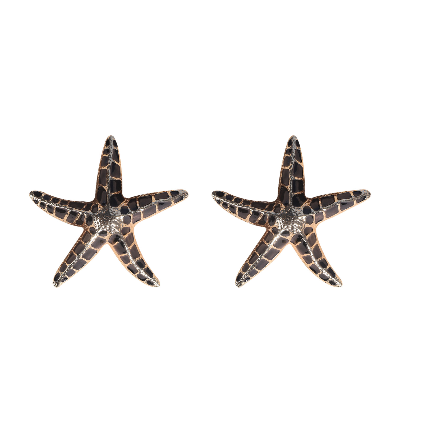 Fashion Starfish Alloy Enamel Ear Studs 1 Pair display picture 11